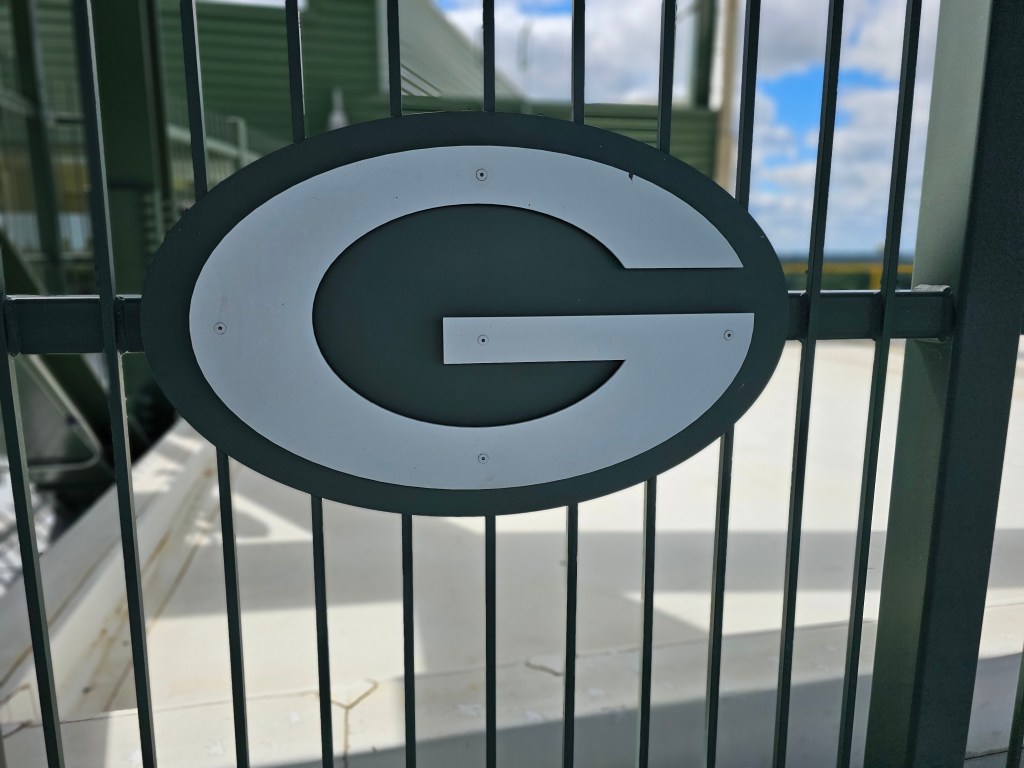 A corner of Lambeau Field showing its storied architecture and history