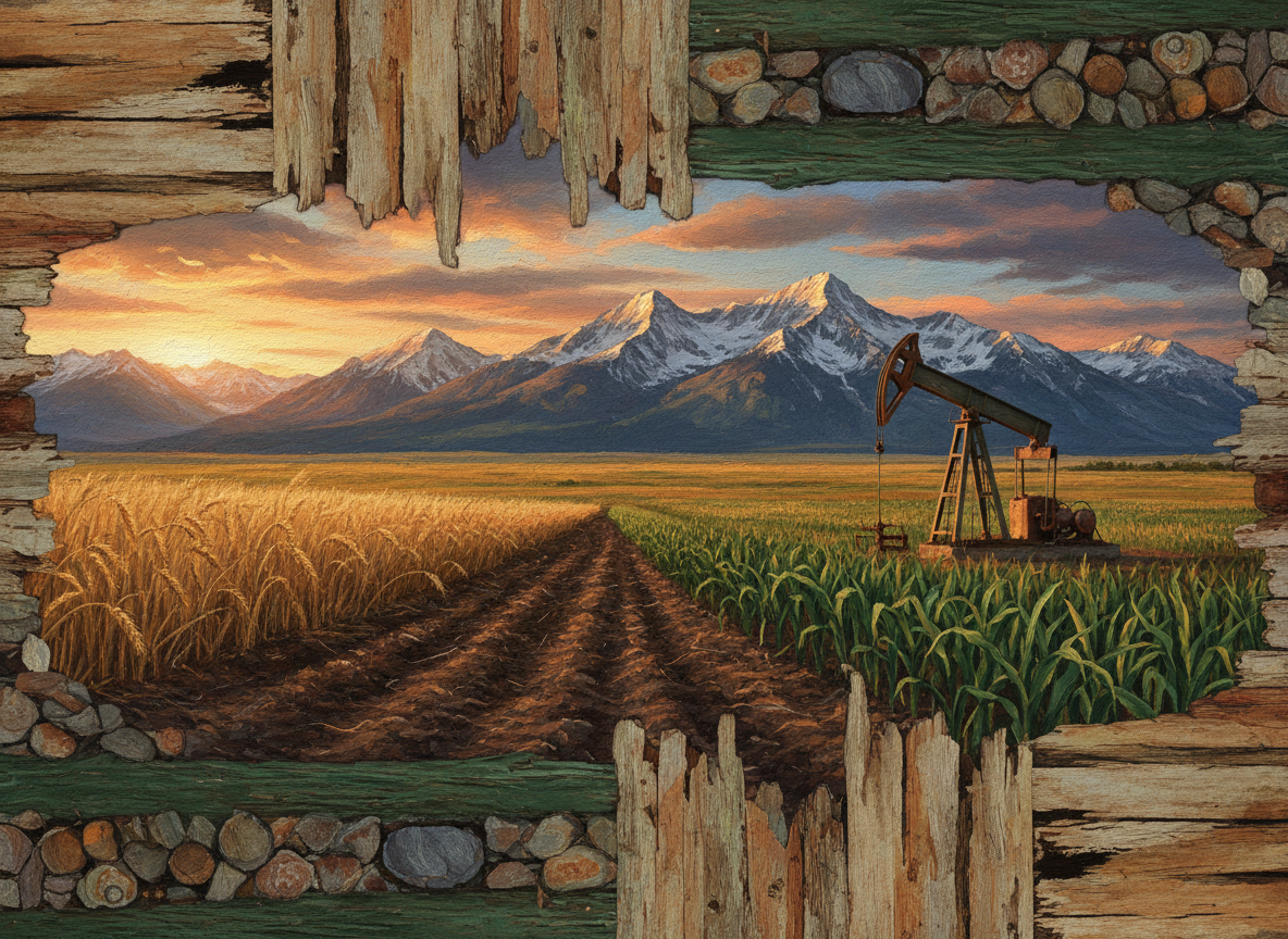 Montana Bound - Rustic Background