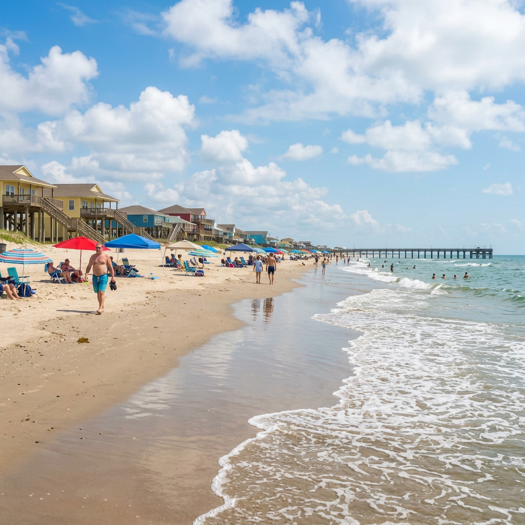 Crystal Beach on the Bolivar Peninsula, Texas